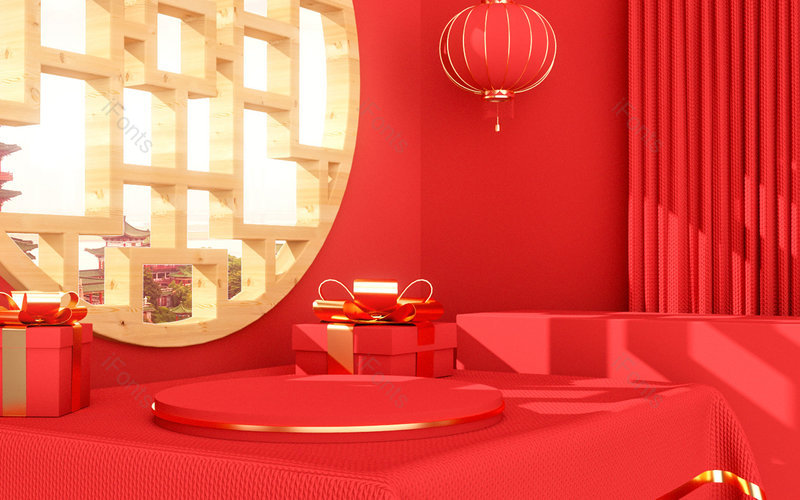 中国风C4D立体创意空间艺术背景设计,插画/手绘图,插画/手绘图库,插画/手绘图下载,插画/手绘